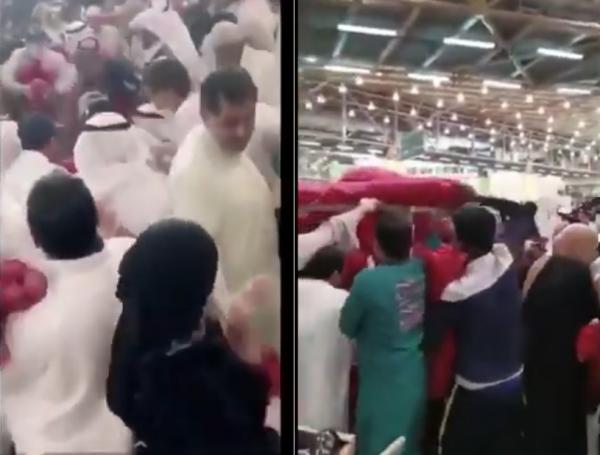 ‏الكويت: ازدحام وتدافع الناس في الأسواق لشراء البصل في ظل أزمة كورونا