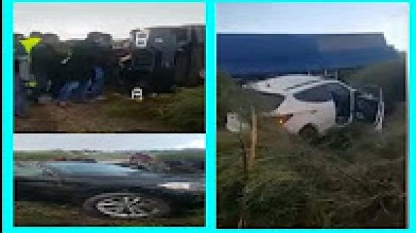 حادثة سير خطيرة بالطريق السيار الرابط بين مراكش و الدارالبيضاء