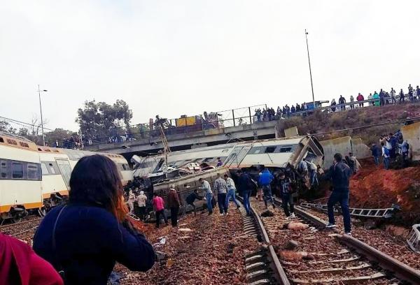 أول بلاغ لمكتب "لخليع" بعد انحراف قطار عن سكته قرب بوقنادل