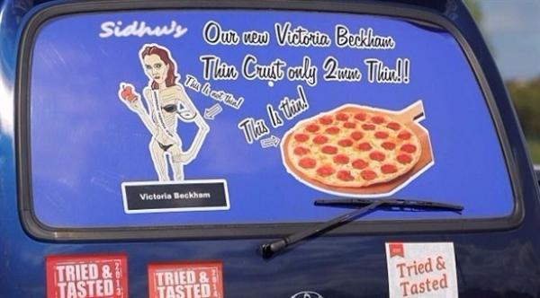 زوجة بيكهام تقاضي مطعم بيتزا بسبب إعلان
