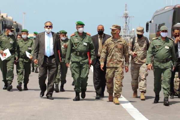 وفد عسكري مغربي أمريكي رفيع المستوى يحل بتالوين وهذا ما قام به هناك