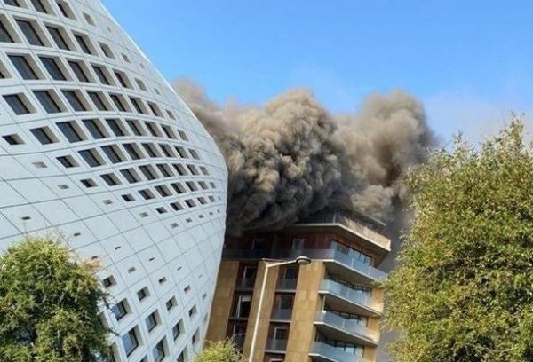 مصائب لبنان تتوالى...اندلاع حريق مهول بالحي التجاري ببيروت (فيديو)