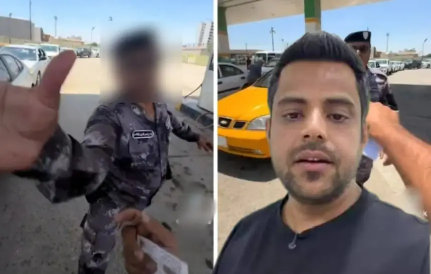 "صفعة" شرطي لمؤثر عراقي تشعل مواقع التواصل.. وتحقيق رسمي على الخط