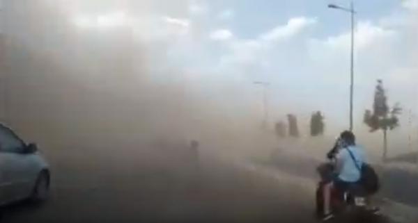 عاصفة رملية تضرب مراكش وبني ملال