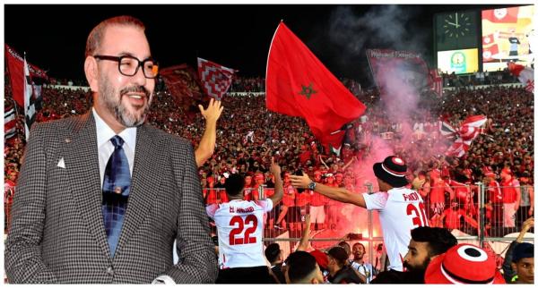 الملك محمد السادس يثني على جماهير الوداد ويصفها بـ"الشغوفة" و "المبدعة"