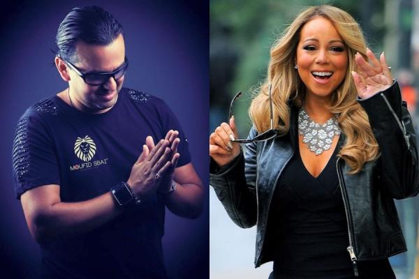 بالصورة : النجمة العالمية "ماريا كاري" تفاجئ المنتج المغربي مفيد السباعي بهذه المناسبة   