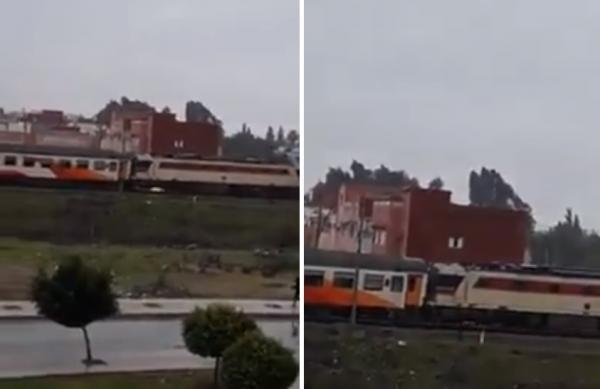 مرة اخرى.. نشوب حريق في احدى قاطرات قطار الخليع نواحي بلقصيري