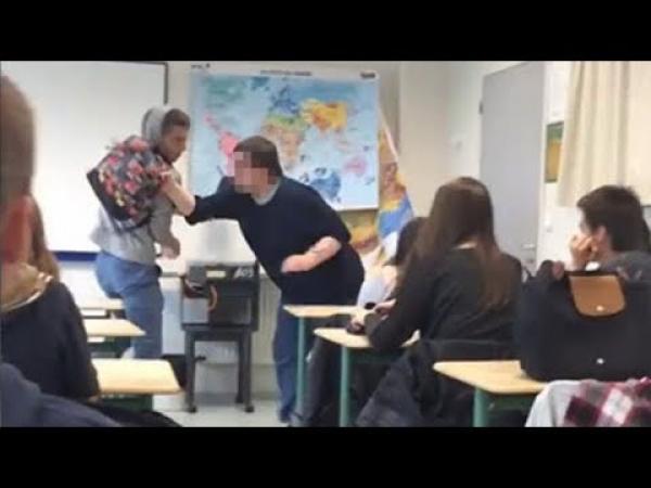 شاهد كيف يتعامل الاساتذة في الغرب مع شغب التلاميذ