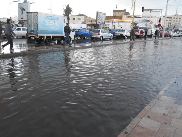 هكذا أصبحت شوارع رباط "الأنوار" اليوم بعد زخات مطرية عادية (الصور)