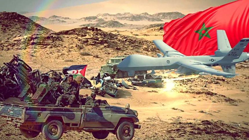 مرة أخرى.. "درون" مغربية تدمر سيارة تابعة لـ"البوليساريو" حاولت التسلل إلى الجدار العازل (فيديو)