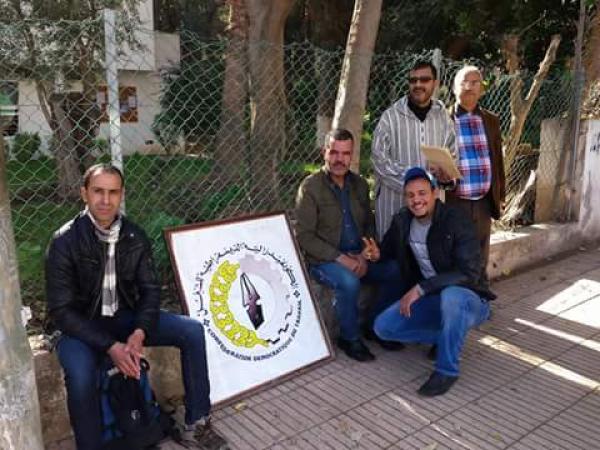 اعتصام مفتوح لمواطن امام الكنيسة الكاثوليكية ببني ملال