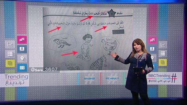 صور في الكتب المدرسية السعودية تشبه المرأة بالحيوان