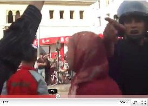 إصابات و جرحى جراء التدخل الأمني لتفريق حركة 20  فبراير الدارالبيضاء : 29  ماي 
