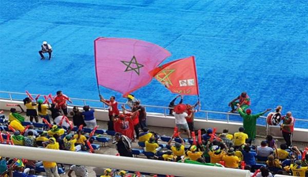 الجماهير المغربية حاضرة في افتتاح كأس أفريقيا بالغابون (صور)