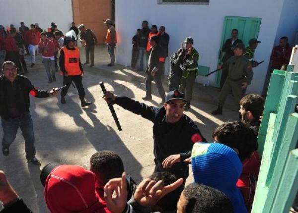 حملة اعتقالات واسعة على خلفية أعمال الشغب وتكسير السيارات التي تلت مقابلة خريبكة والوداد