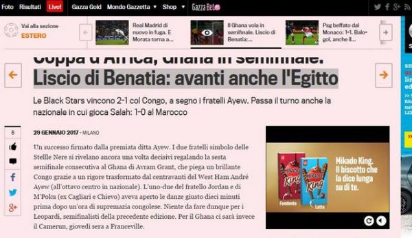 لاغازيتا الايطالية : " نعومة " بنعطية أقصت المغرب من الكـان