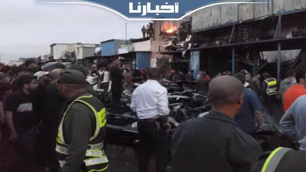 حــــريق مهول يأتي على سوق "لافيراي" بالبيضاء ويخلف خسائر بالملايير