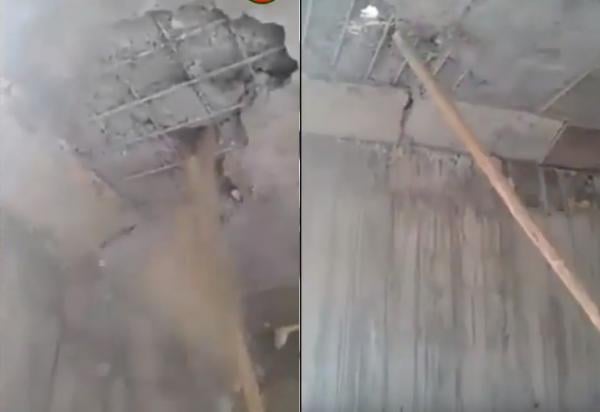 مواطنون يفضحون قنطرة مغشوشة بقرية أيت مرزوك في إقليم ميدلت