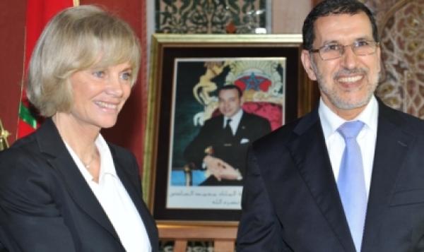 "القطرة" تحرج العثماني أمام ضيفته الفرنسية