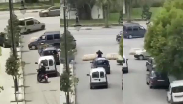 بالرغم من اغلاق بعض الأحياء ..شاهد كيف تخترق السيارات حواجز العزل بطنجة