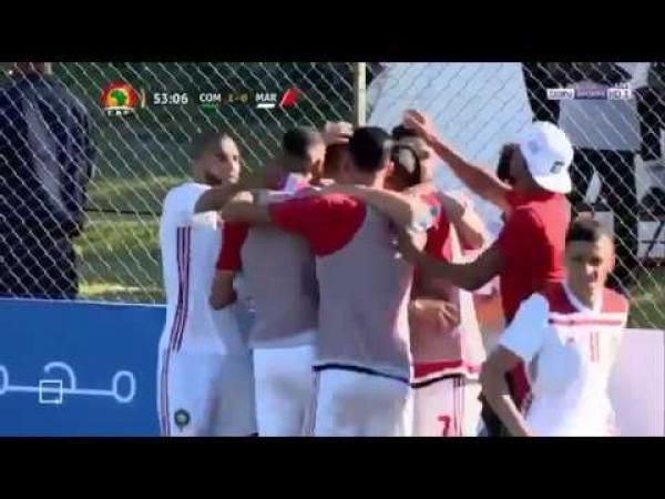 بالفيديو: أهداف مبارة جزر القمر و المغرب 2-2