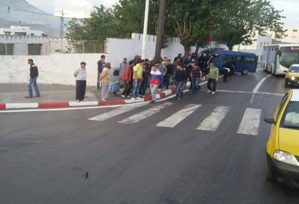 حادثة سير بتطوان تخلف إصابة 6 عناصر من فرقة التدخل السريع و شخصين آخرين