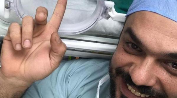 بالصور: الفنانة دنيا باطمة تضع مولودتها "غزل" و زوجها ينشر أول سيلفي رفقتها