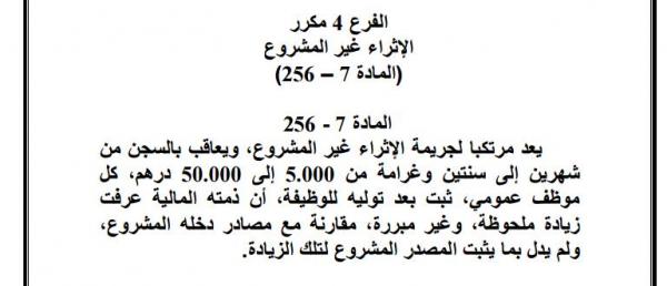 عقوبات صارمة تواجه الموظفين الذين تعرف ثرواتهم زيادات "غير مبررة"