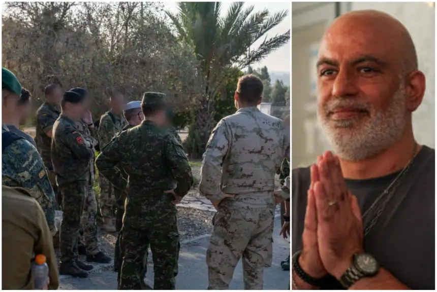 ضباط عسكريون مغاربة يستمعون في تل أبيب لأسير إسرائيلي كان محتجزا لدى حماس