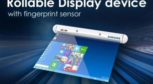 سامسونغ تُجهز لشاشة لولبية تعمل ببصمة إصبع
