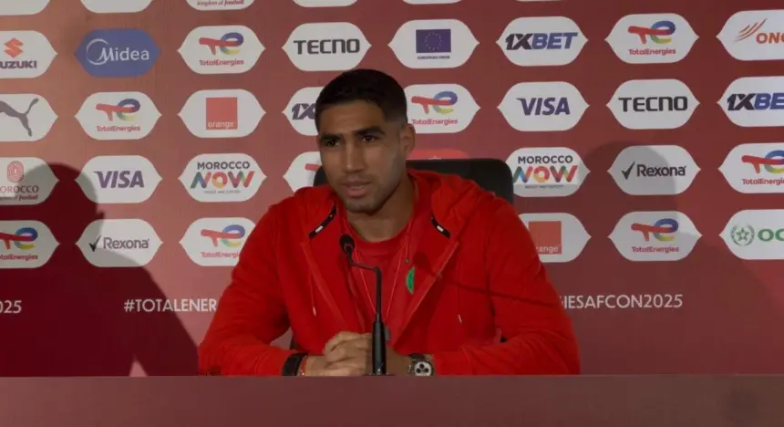 حكيمي يطلب من الجماهير المغربية الصبر والدعم