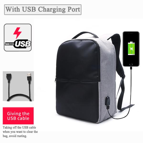 Ekphero حقيبة الظهر ضد السرقة مع وجود منفذ 'usb' للشحن