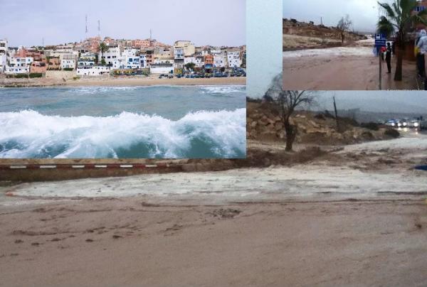 بالفيديو: تغازوت تتنفس تحت الماء، والساكنة متذمرة بعد قضائها ليلة كارثية بكل المقاييس