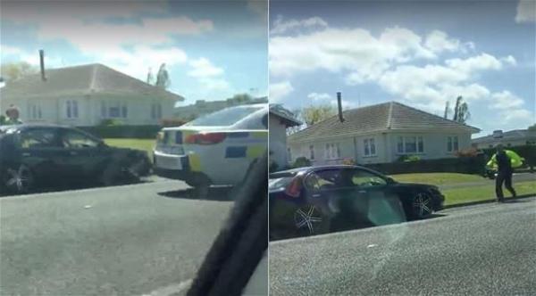 بالفيديو: متهم يسرق سيارة الشرطة أثناء اعتقاله