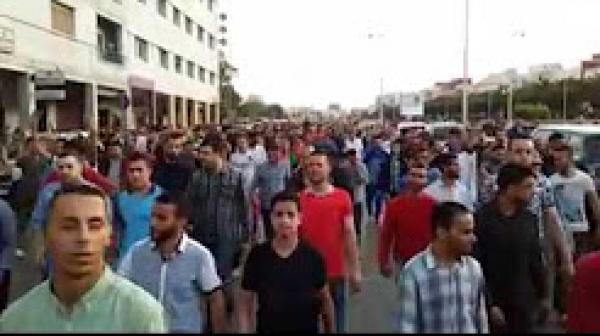 مواجهات بين قوات الأمن و نشطاء الحراك الشعبي في الناظور