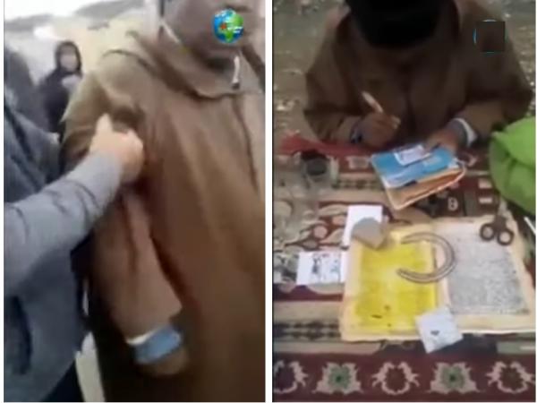 شاهد ماذا فعل شاب لمشعوذ يبيع "الحجابات" في السوق الأسبوعي بجرادة