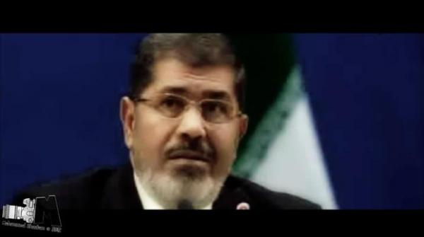 ترضي الرئيس محمد مرسي على ابو بكر وعمر وعثمان في ايران 