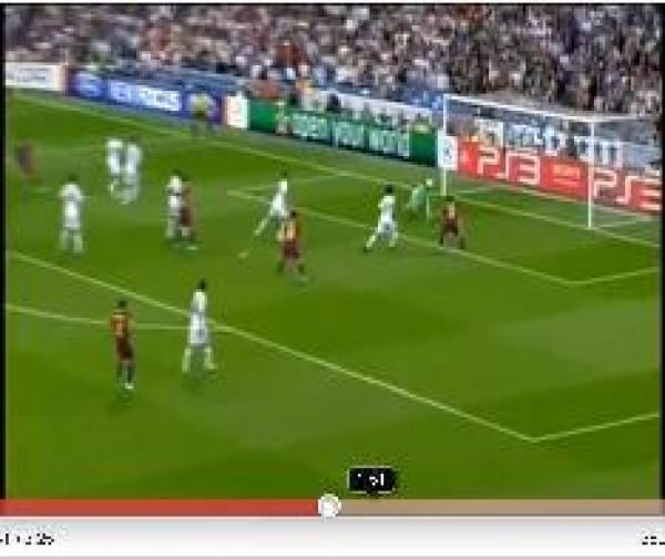 مقابلة نصف النهائي ابطال اوروبا : ريال  مدريد -  برشلونة 0-2