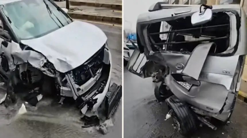 كاميرا مراقبة توثّق لحظة اصطدام مروّع بين عدة سيارات في عبدون بالأردن