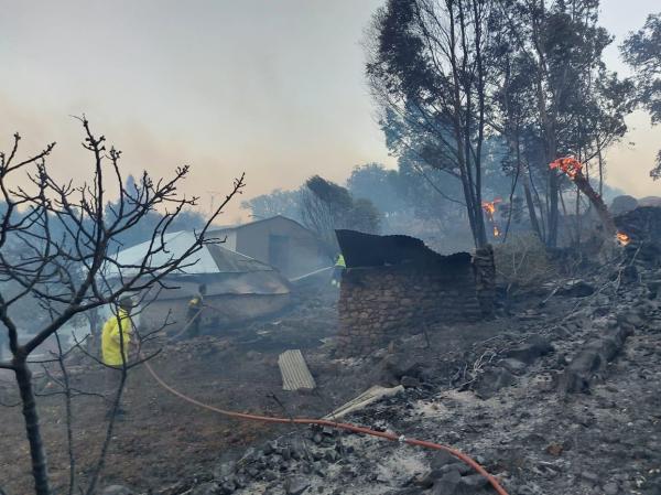 بالصور: حريق جديد ضواحي تطوان يتسبب في نفوق 90 رأسا من المواشي وجهود متواصلة لإخماد النيران