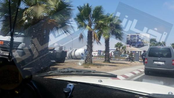 عاجل: انقلاب شاحنة صهريجية للمحروقات بأكادير وهذه هي التفاصيل