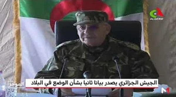 الجيش الجزائري يصدر بيانا ثانيا بشأن الأوضاع في البلاد