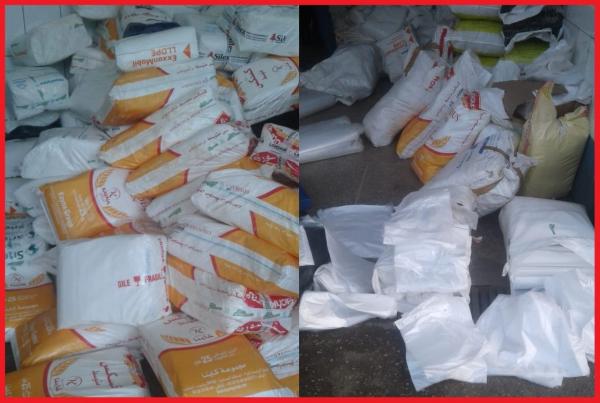 العثور على كمية كبيرة جدا من الأكياس البلاستيكية الممنوعة بالقنيطرة والأمن يوقع بالجاني