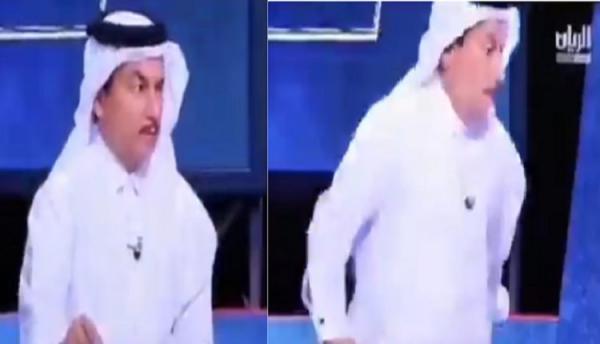 فيديو طريف: لحظة هروب مسؤول مكافحة كورونا بقطر على الهواء فور عطس المذيع