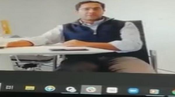 فيشال غارغ وهو يعلن عن تسريح 900 موظف عبر زووم (ديلي ميل)