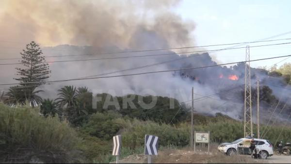 حريق مهول يدمر 8 هكتارات من غابة سبتة المحتلة