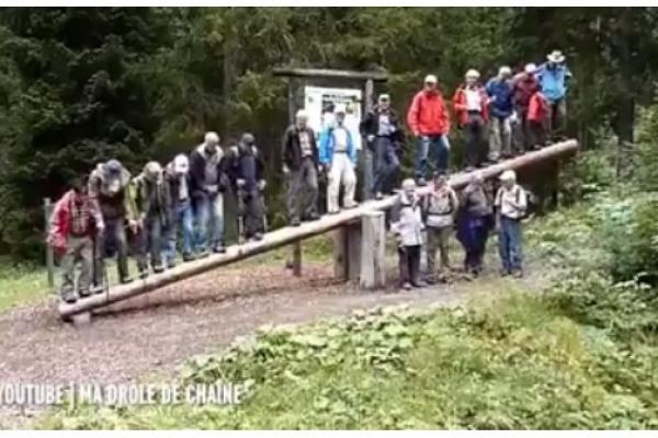 بالفيديو: شاهد ماذا حدث لمسنين يمارسون لعبة التأرجح