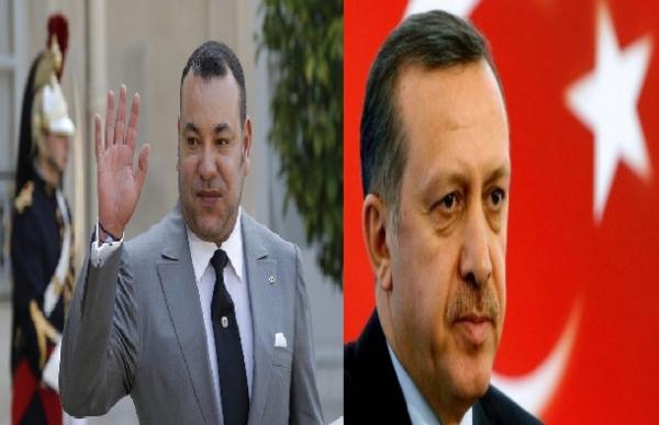 أردوغان يدعو العاهل المغربي محمد السادس إلى زيارة رسمية لتركيا