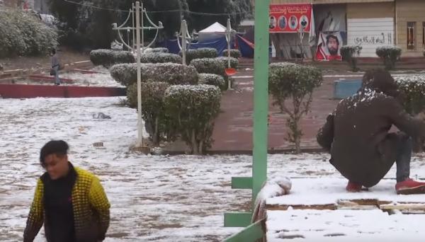 ثلوج تغطي بغداد للمرة الأولى منذ 12 عاما