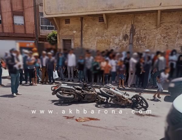 اصطدام قوي بين دراجتين ناريتين يتسبب في وفاة سائقيهما ببرشيد